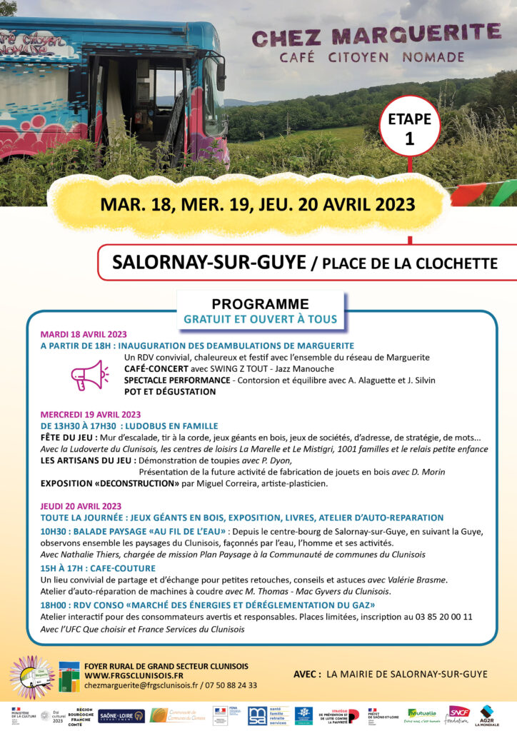 programme de l'étape à Salornay